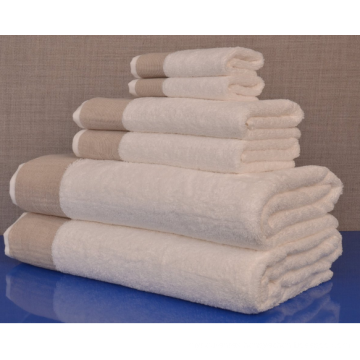 China 500-800g Cotton 6-Piece Towel Set, White